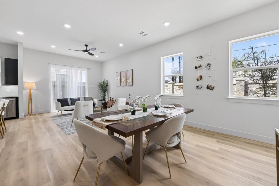 Furnished interior view inside a new home in , Houston (Image 6).