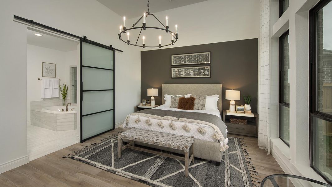 Furnished interior view inside a new home in Santa Rita Ranch - Eldorado, Liberty Hill (Image 51).