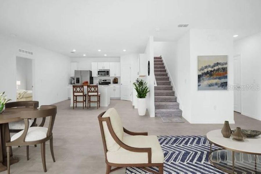 Furnished interior view inside a new home in Palm Wind, Hudson (Image 9).