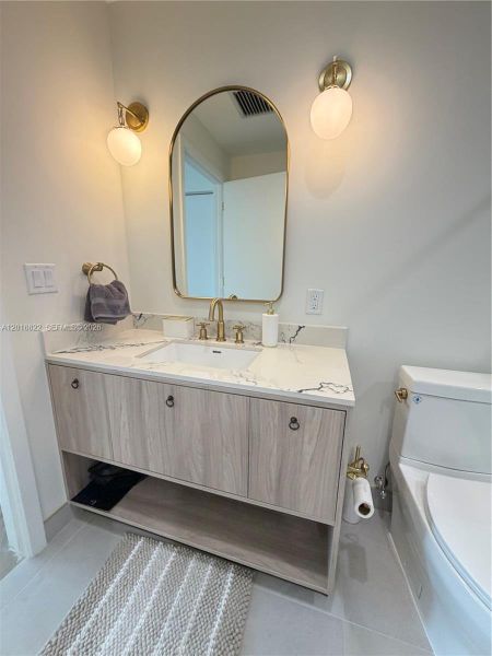 Furnished interior view inside a new home in , Miami (Image 14).