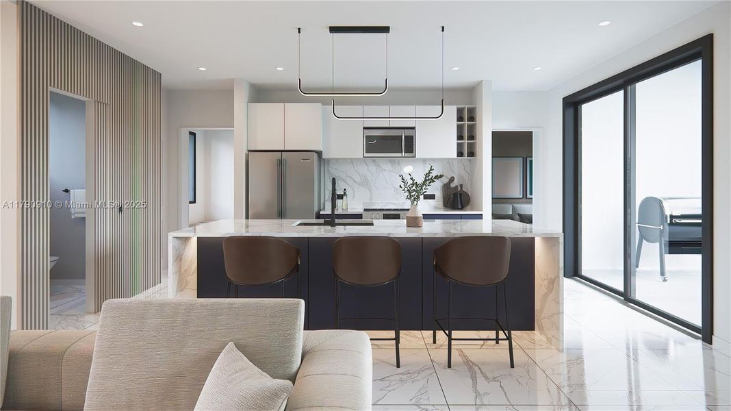 Furnished interior view inside a new home in , Port St. Lucie (Image 8).