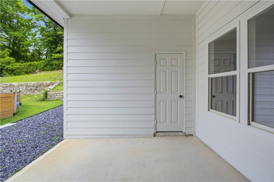 Exterior details and patio area of a home in , Smyrna (Image 18). Exterior details and patio area of a home in , Smyrna (Image 18).