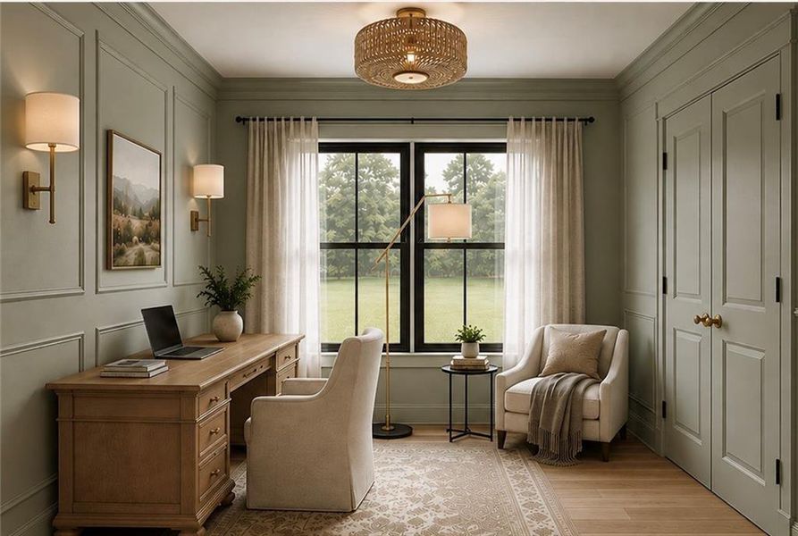 Furnished interior view inside a new home in , Dahlonega (Image 11).