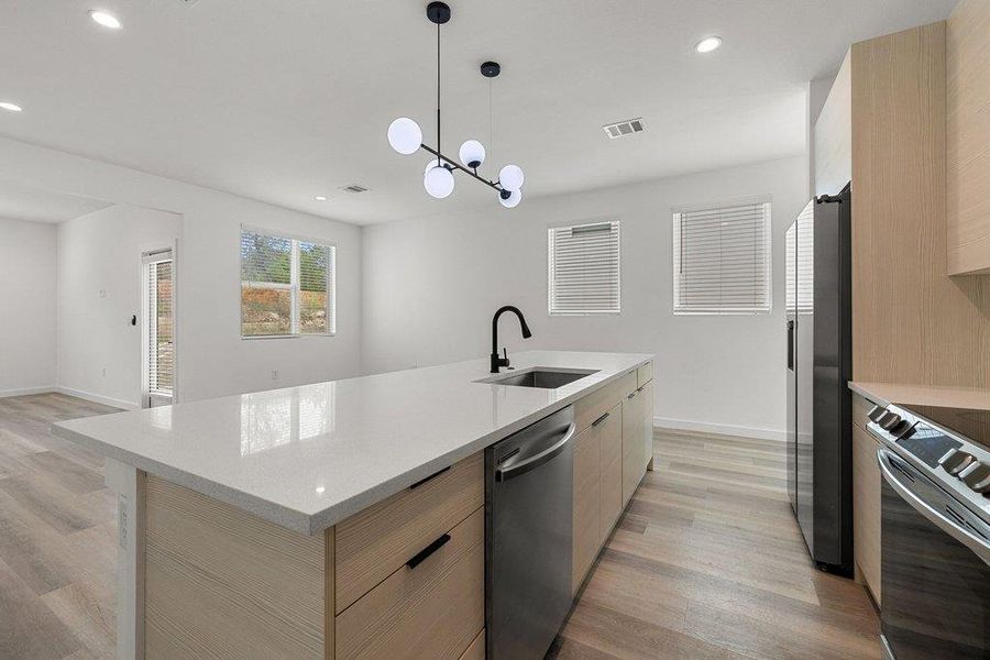 Furnished interior view inside a new home in , Lago Vista (Image 8).