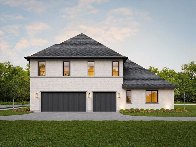 Front exterior of a new home in , Southlake, TX, highlighting curb appeal (Image 6).