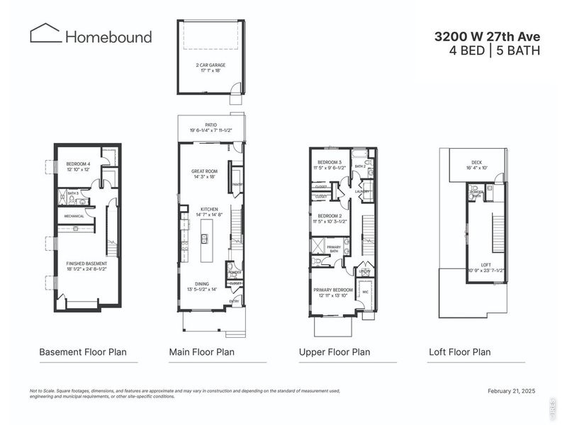 2D floor plan layout of this home in , Denver, CO (Image 3). 2D floor plan layout of this home in , Denver, CO (Image 3).