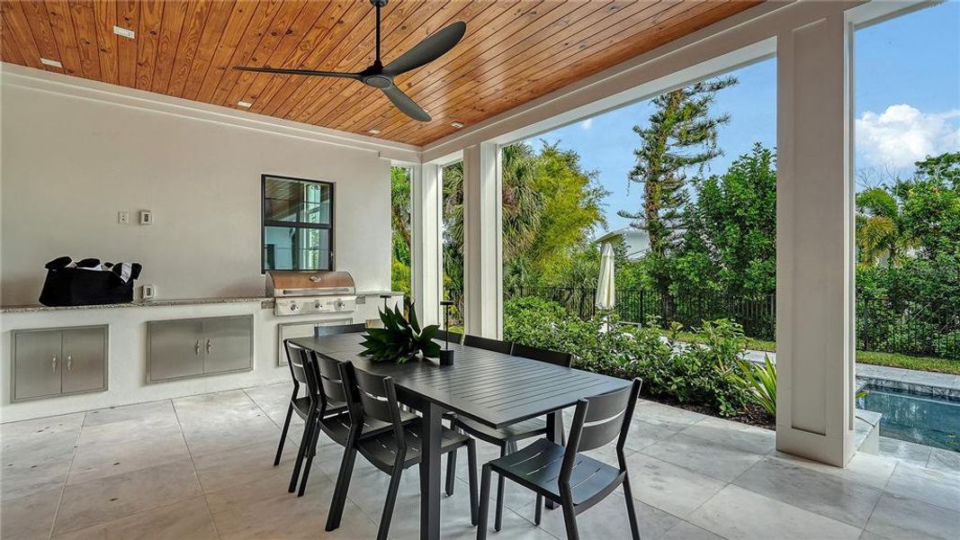 Exterior details and patio area of a home in , Sarasota (Image 3).