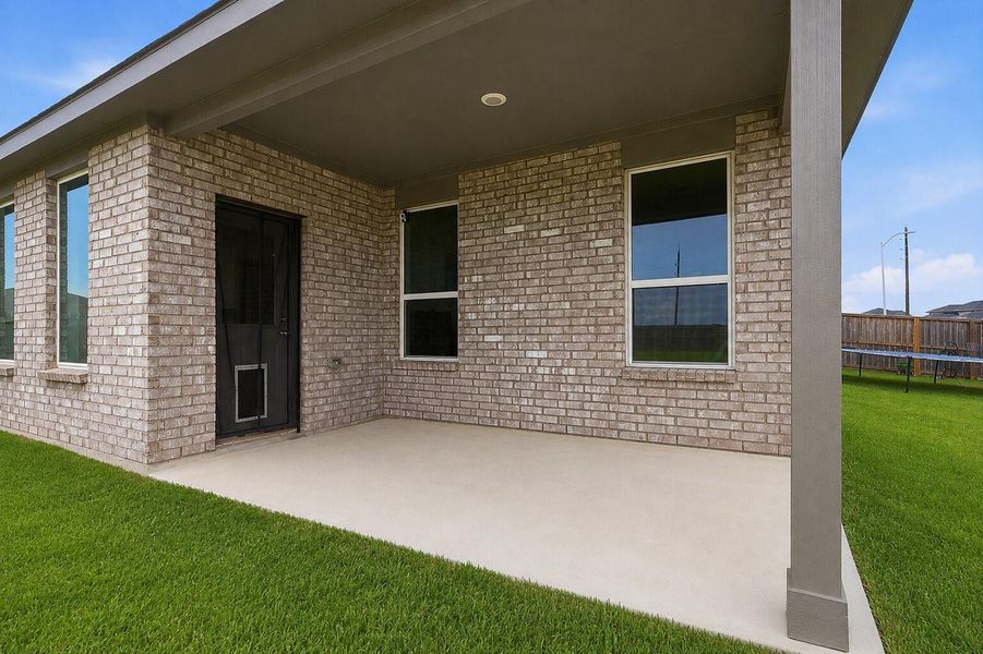 Covered patio