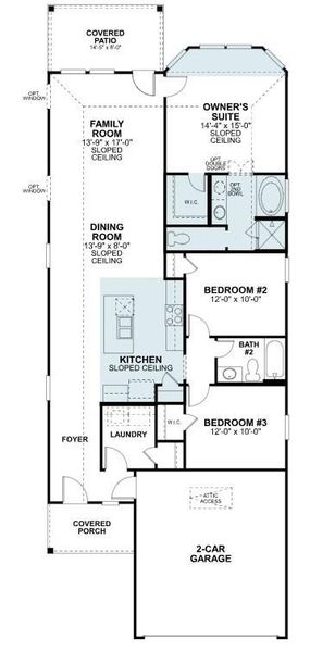 2D floor plan layout of this home in Marvida, Cypress, TX (Image 4).