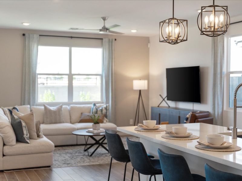 Dining Room in Lark Floorplan at Silva Farms