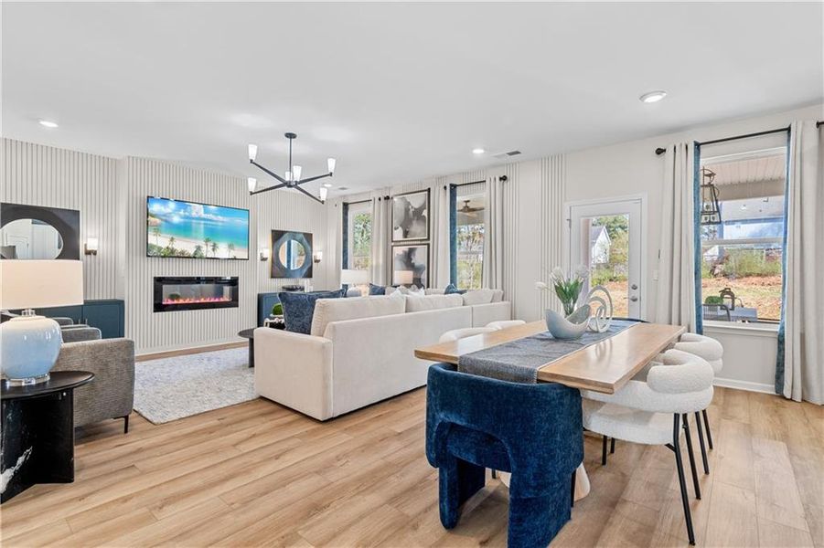 Furnished interior view inside a new home in Bowers Farm, McDonough (Image 24).