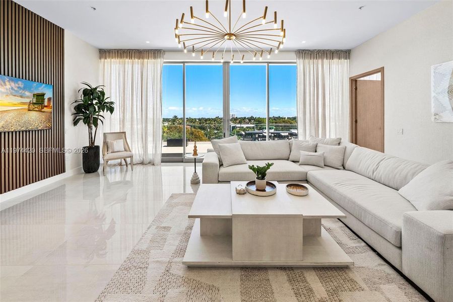 Furnished interior view inside a new home in , Delray Beach (Image 19). Furnished interior view inside a new home in , Delray Beach (Image 19).