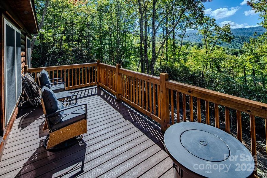 Exterior details and patio area of a home in , Beech Mountain (Image 2). Exterior details and patio area of a home in , Beech Mountain (Image 2).