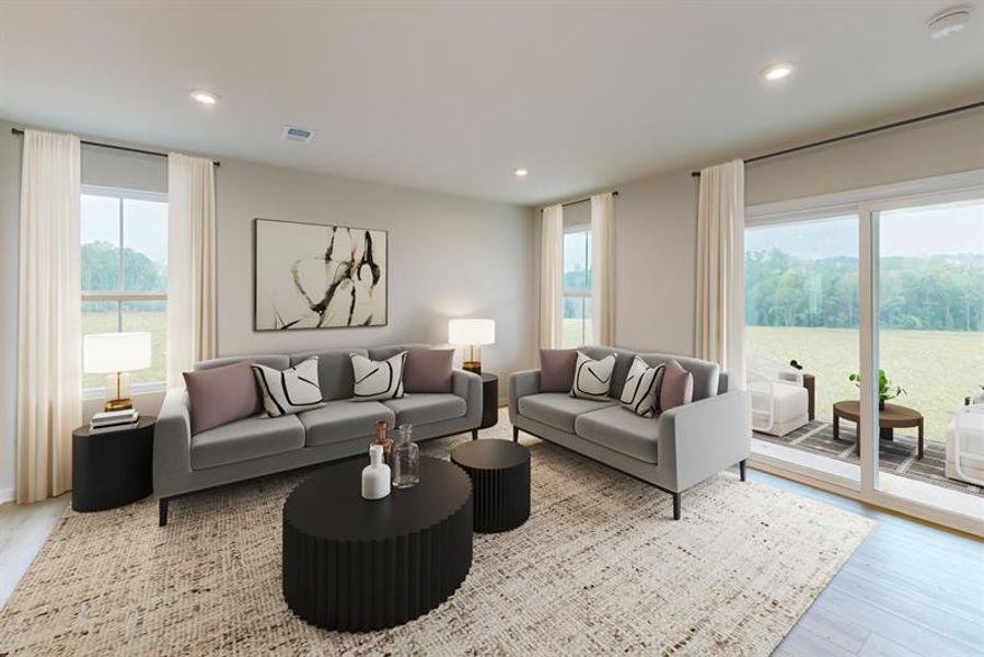 Furnished interior view inside a new home in Somerset, Santee (Image 6).