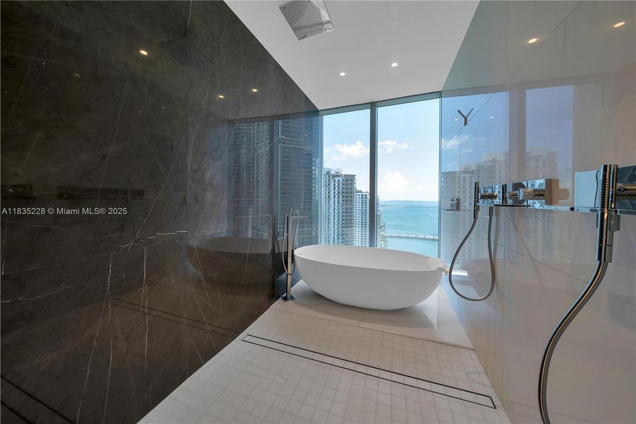 Furnished interior view inside a new home in Aston Martin Residences, Miami (Image 46).