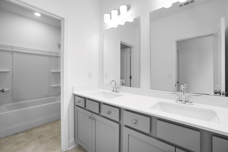 Furnished interior view inside a new home in Falls Creek, Flowery Branch (Image 13). Furnished interior view inside a new home in Falls Creek, Flowery Branch (Image 13).