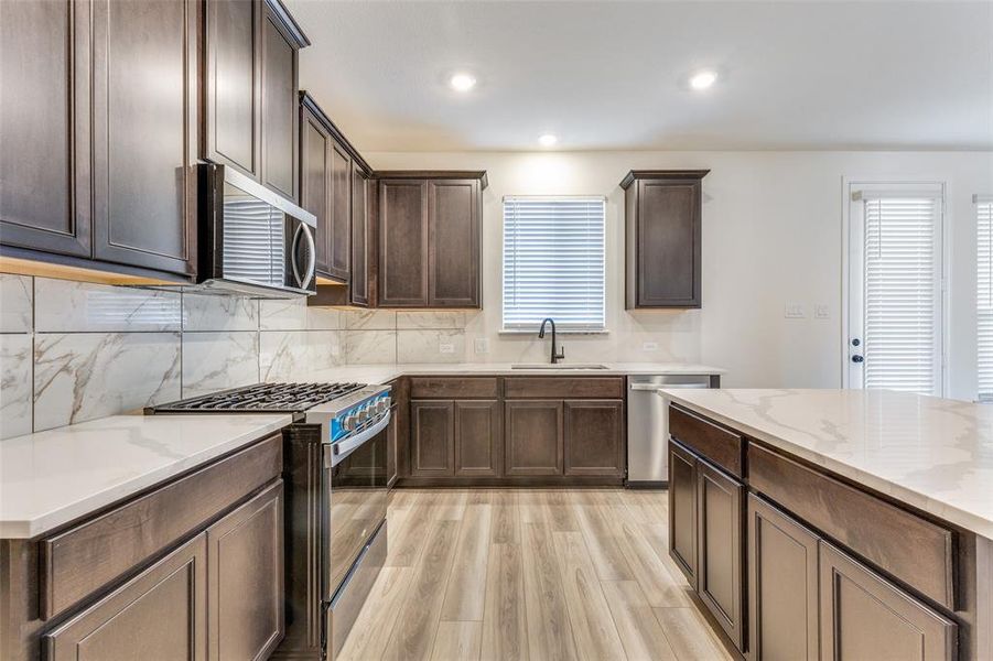 Furnished interior view inside a new home in Sierra Vista at Kelly Ranch, Aledo (Image 8).