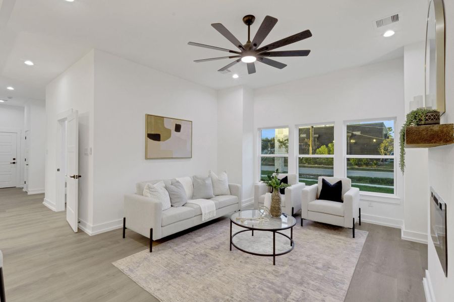 Furnished interior view inside a new home in , Houston (Image 8). Furnished interior view inside a new home in , Houston (Image 8).