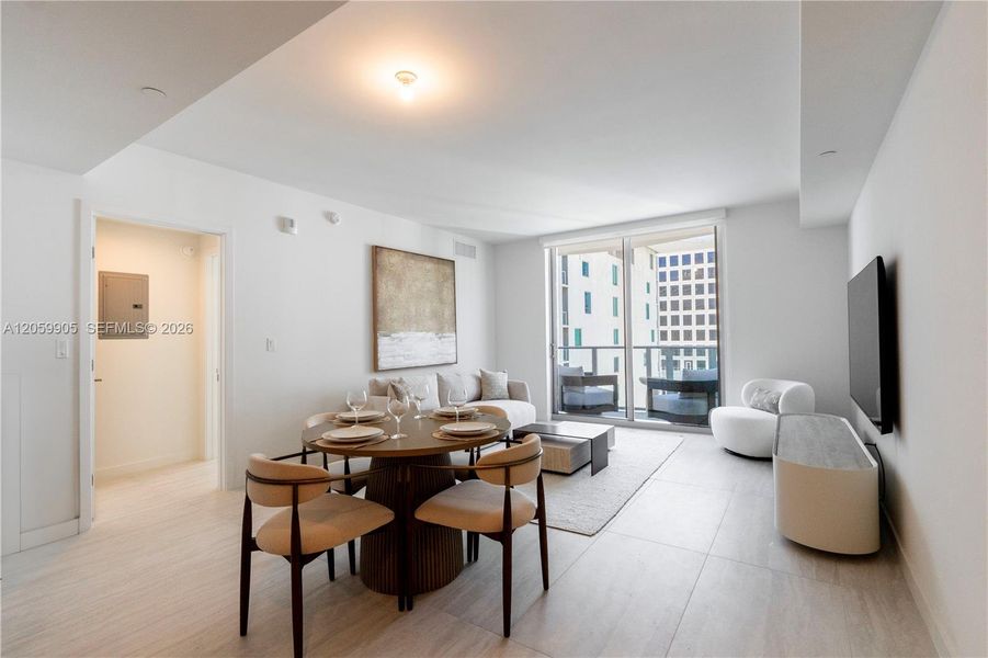 Furnished interior view inside a new home in , Miami (Image 6).
