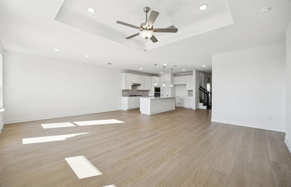 Gathering room with view of main living areas