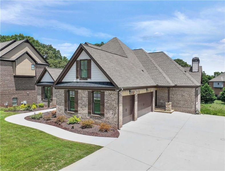 Front exterior of a new home in , Auburn, GA, highlighting curb appeal (Image 26).