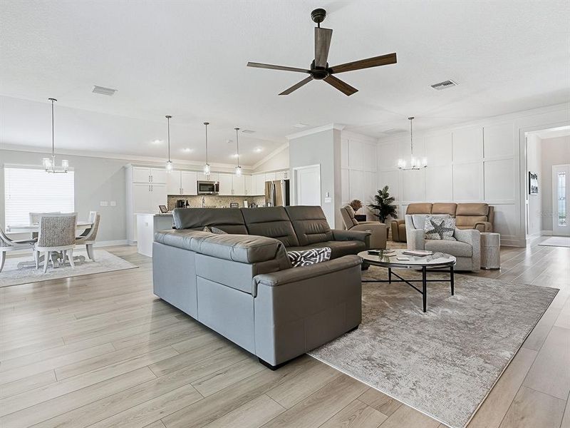 Furnished interior view inside a new home in , The Villages (Image 45). Furnished interior view inside a new home in , The Villages (Image 45).