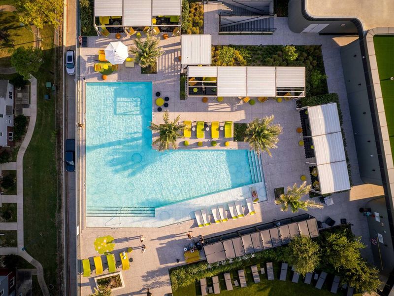 Thompson Hotel and Allen pool. Thompson Hotel and Allen pool.