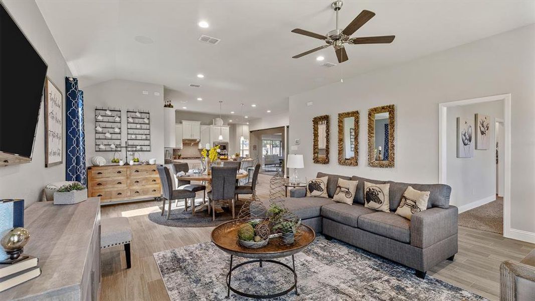 Furnished interior view inside a new home in Eagle Creek, Denton (Image 14).