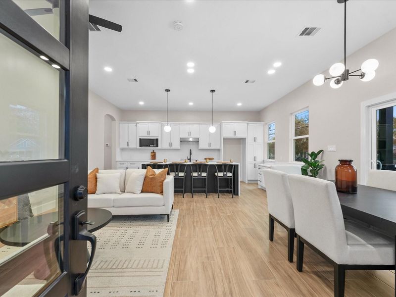 Furnished interior view inside a new home in , Houston (Image 9). Furnished interior view inside a new home in , Houston (Image 9).