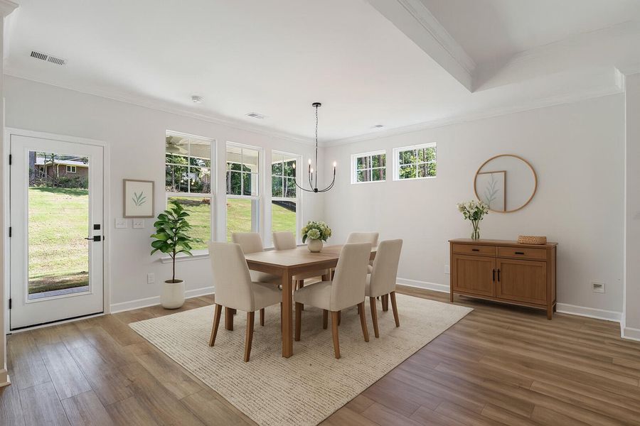 Furnished interior view inside a new home in Lochton, Summerville (Image 11).