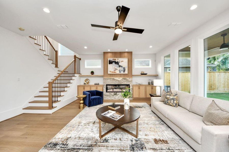 Furnished interior view inside a new home in , Houston (Image 9).