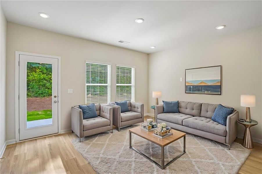 Furnished interior view inside a new home in Artisan Walk, Fairburn (Image 12). Furnished interior view inside a new home in Artisan Walk, Fairburn (Image 12).