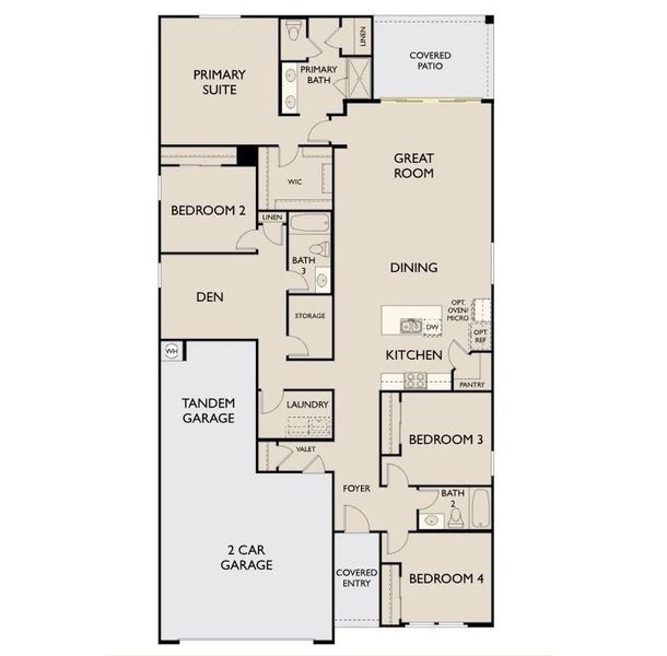 2D floor plan layout of this home in Estrella Crossing, Laveen, AZ (Image 2). 2D floor plan layout of this home in Estrella Crossing, Laveen, AZ (Image 2).