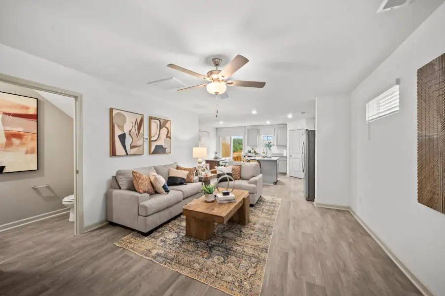 Furnished interior view inside a new home in Champions Village at Cherry Hill, Pendleton (Image 13).