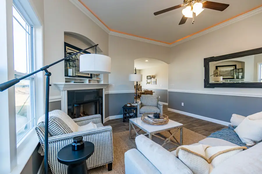 Representative furnished interior of a home built from the Clifton by Enchanted Homes in Hampshire Heights, Moore (Image 8).