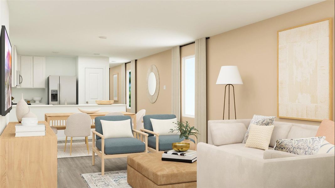 Furnished interior view inside a new home in , Jarrell (Image 6).