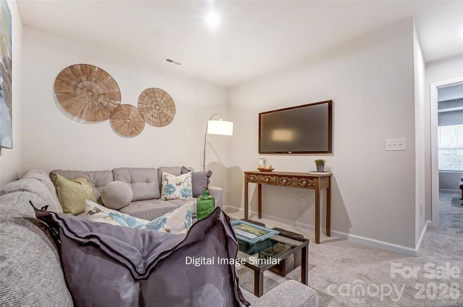 Furnished interior view inside a new home in Bailey Run, Charlotte (Image 14).