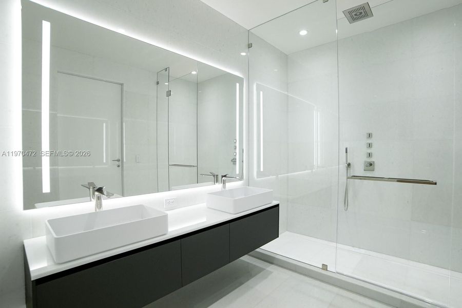 Furnished interior view inside a new home in , Miami (Image 9).