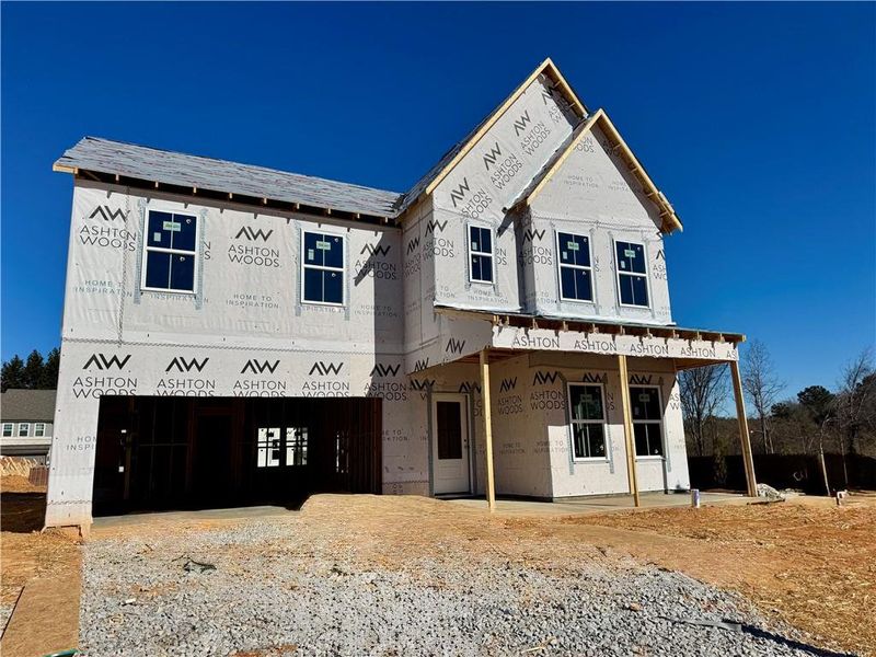In-progress construction of a new home in Eastlyn Crossing, Flowery Branch, GA (Image 6). In-progress construction of a new home in Eastlyn Crossing, Flowery Branch, GA (Image 6).