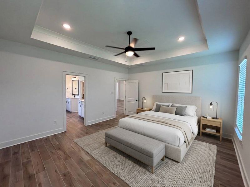 Furnished interior view inside a new home in Bird Song at Hammock Bay, Freeport (Image 7).