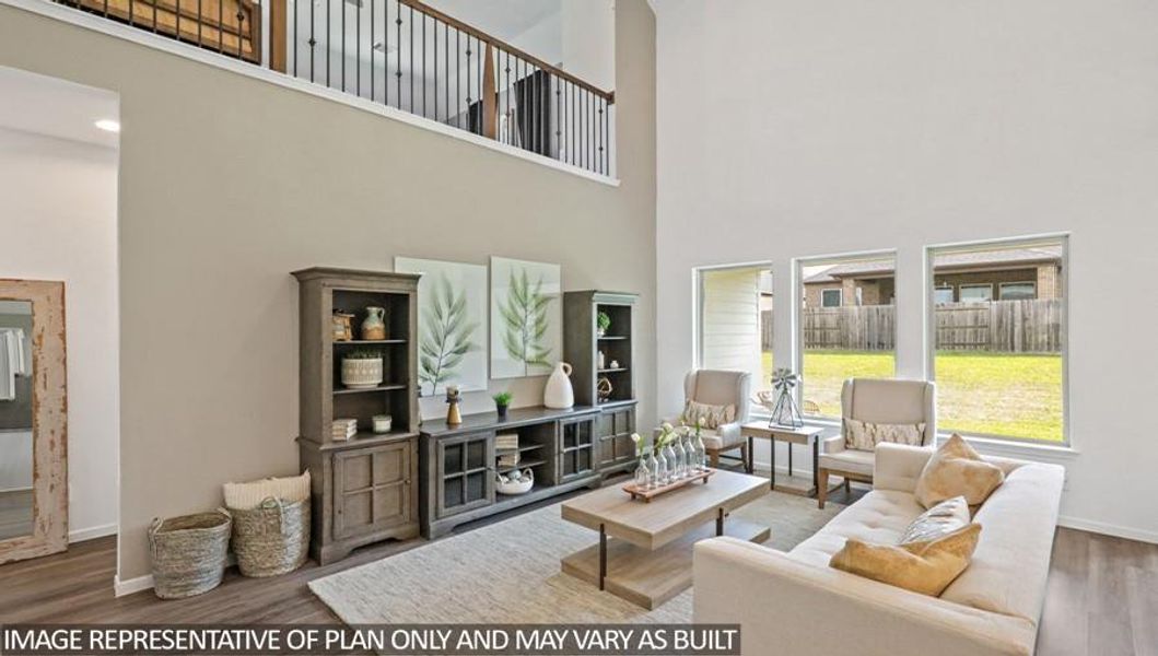 Furnished interior view inside a new home in Hills of Westlake, Conroe (Image 15).