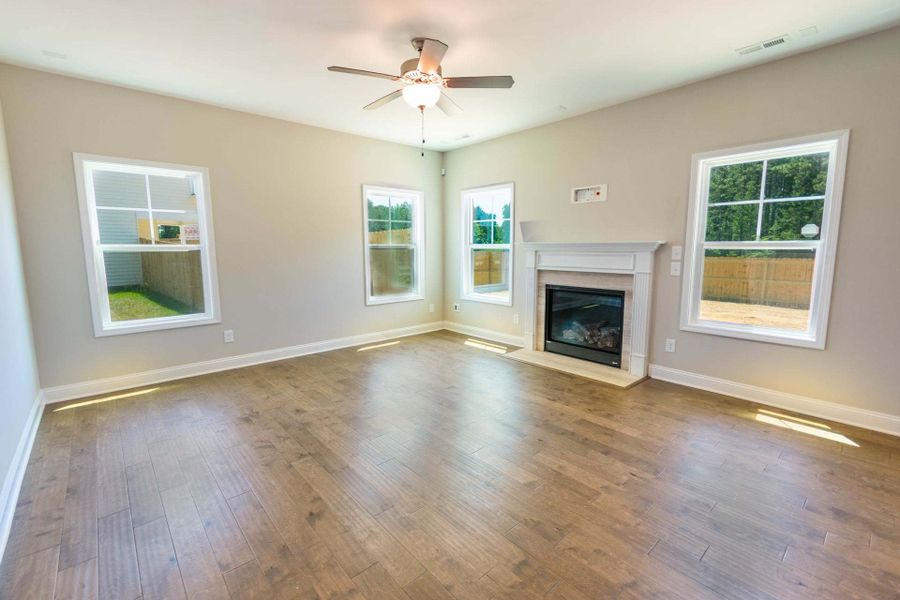 Representative unfurnished interior of a home built from the Drayton by Caviness & Cates Communities in Bartlett Manor, Youngsville (Image 150).