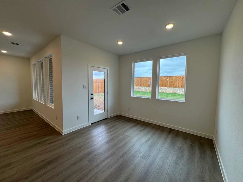Breakfast Nook Construction Progress