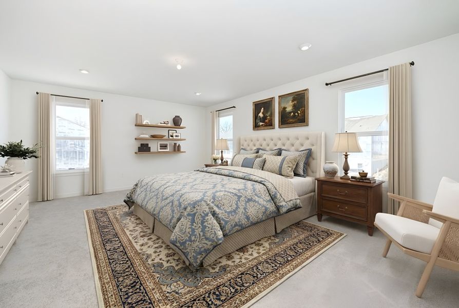 Furnished interior view inside a new home in Three Rivers, Rome (Image 22).