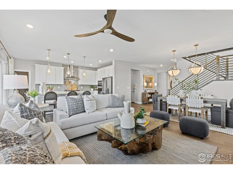 Furnished interior view inside a new home in Farmstead, Berthoud (Image 34).
