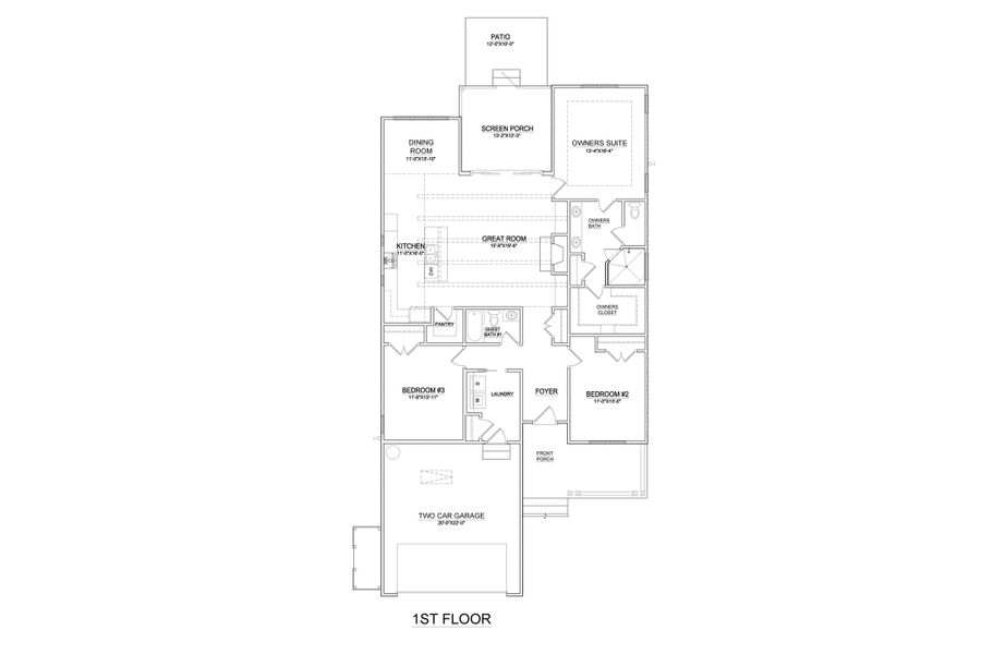 2D floor plan layout of this home in Osprey Landing, Southport, NC (Image 4). 2D floor plan layout of this home in Osprey Landing, Southport, NC (Image 4).