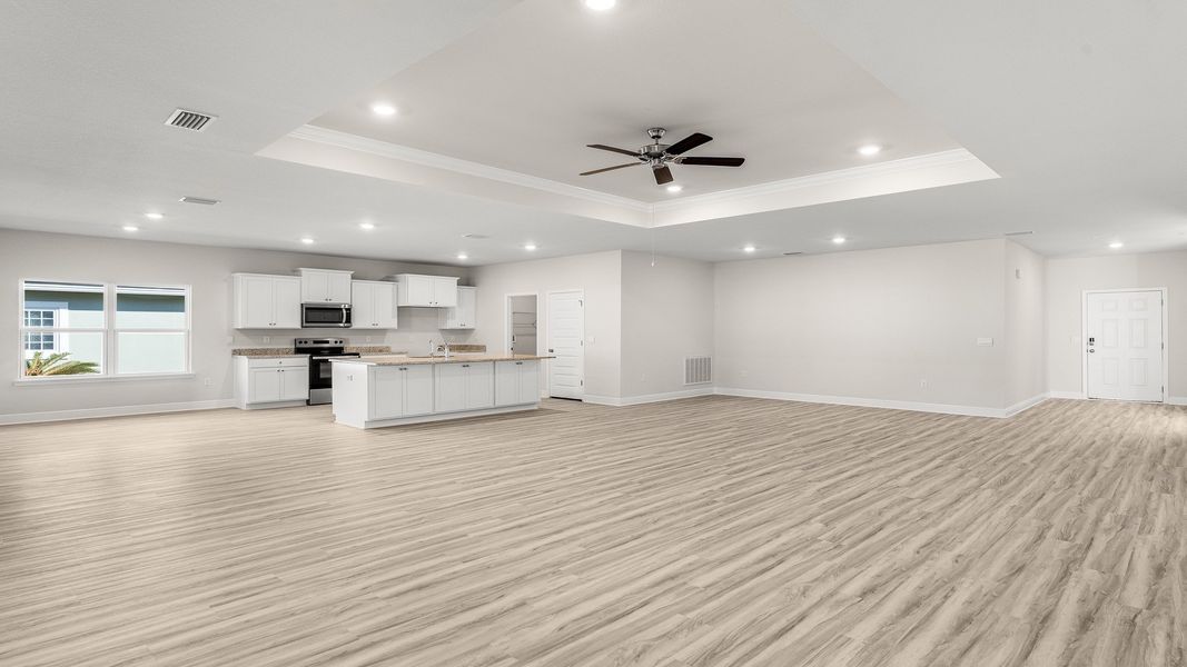 Representative unfurnished interior of a home built from the The Destin by D.R. Horton in Pine Creek and Heron Walk, Port St. Joe (Image 22).