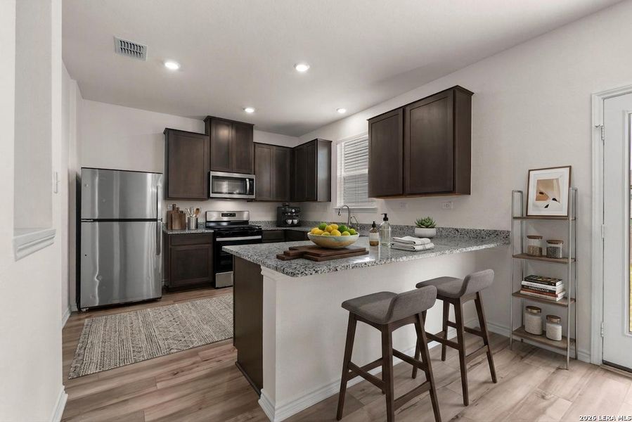 Furnished interior view inside a new home in Parklands, Schertz (Image 18).
