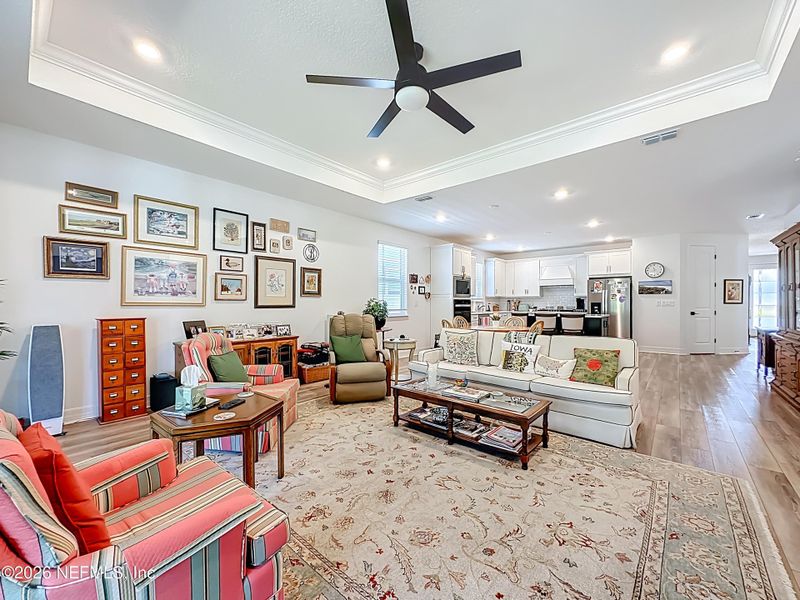 Furnished interior view inside a new home in Hawthorn Park at Wildlight, Yulee (Image 16).