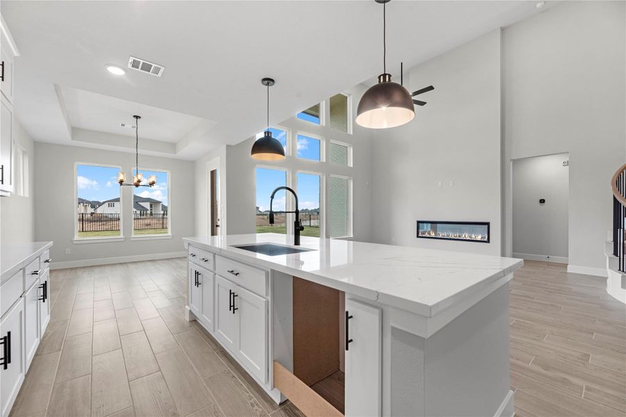 Furnished interior view inside a new home in Grange - 55', Katy (Image 8).